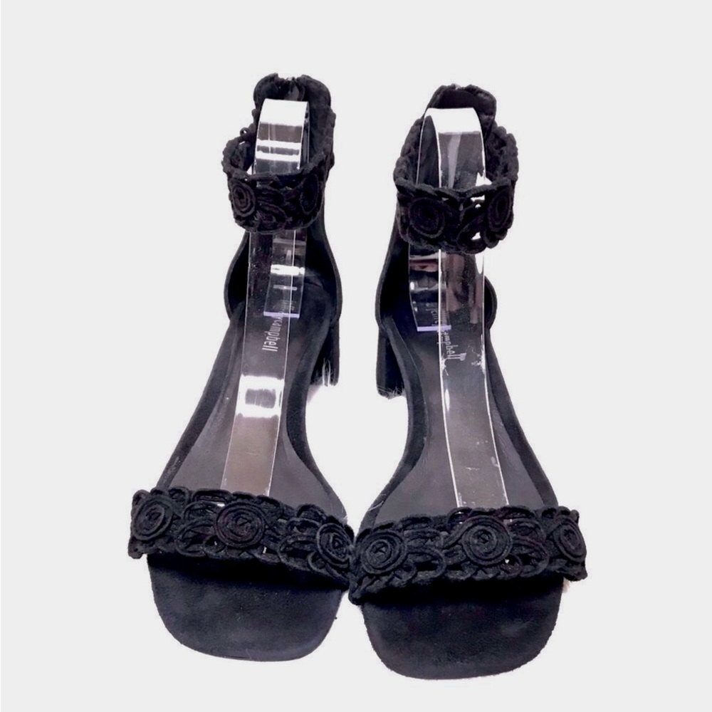 JEFFREY CAMPBELL block heel sandals black 9.5